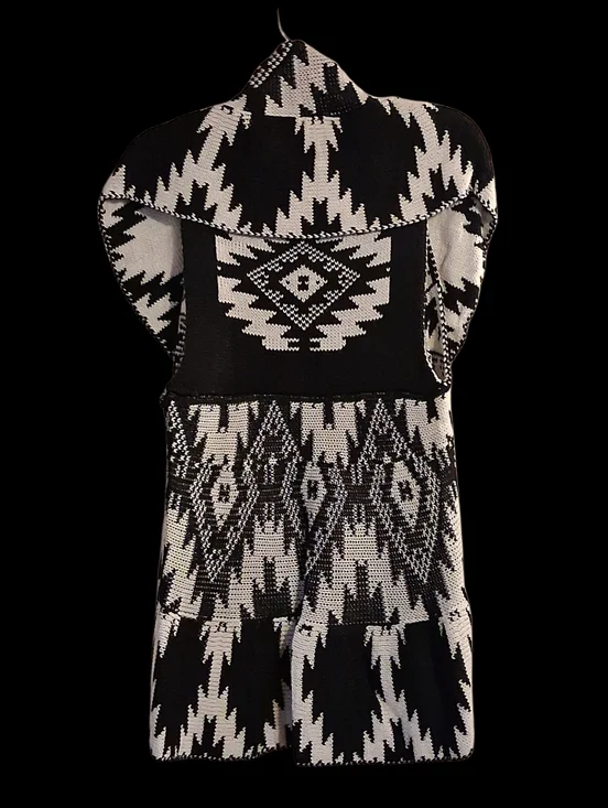 Cardigan Reversible Black And White By Studio Size 3X New With Tags - Picture 2 of 4